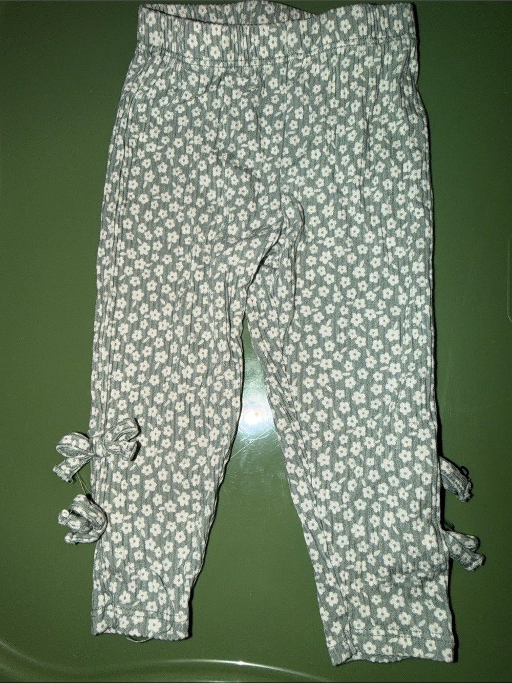 Posh Peanut Bow Leggings 6-12M